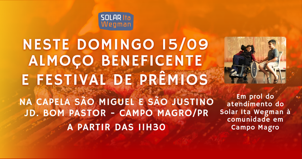 Read more about the article Dia 15/09 – Almoço Beneficente e Festival de Prêmios